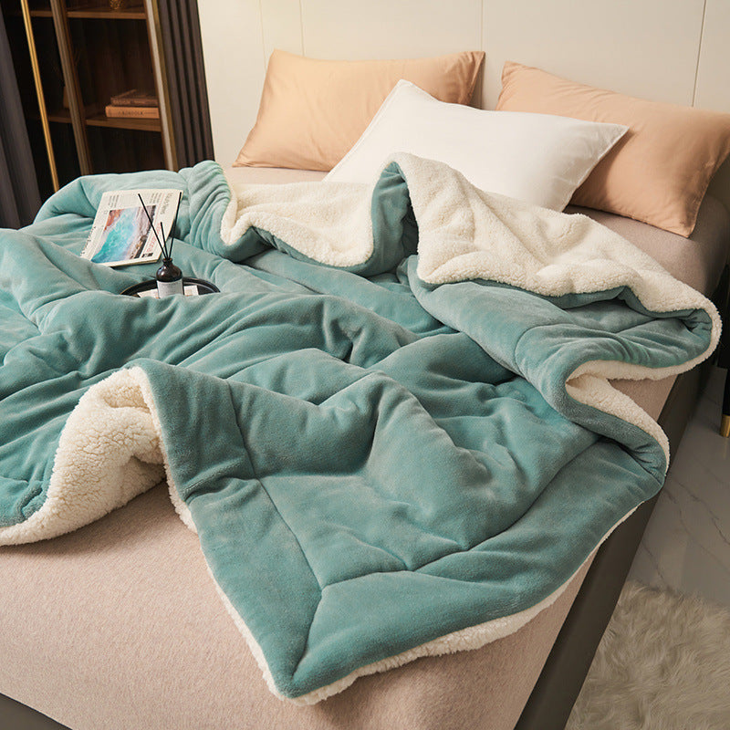 Jeté En Sherpa Doux Et Flanelle Deux Faces Pour Un Confort Ultra Doux Et Chaud Pour Votre Maison
