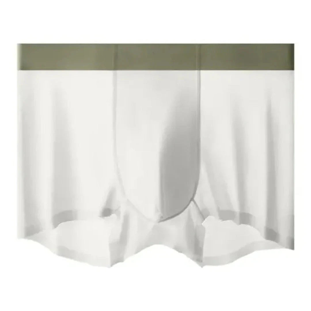 Set De 4 Boxers Pour Homme En Soie Glacée Antibactérienne Ultra Fin Et Respirant Amawinc