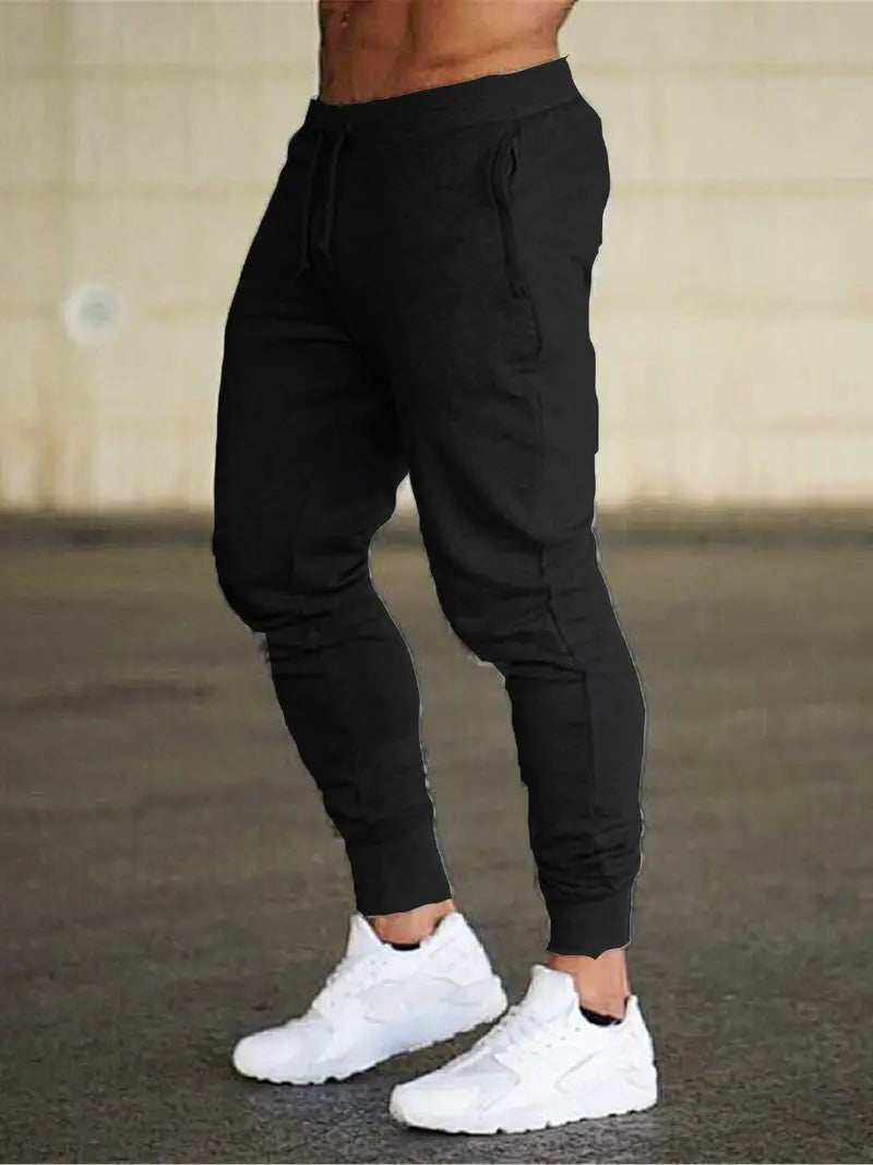 Pantalon Jogger Homme Décontracté Avec Cordon À Taille Élastique Pour Détente Sport Vie Quotidienne