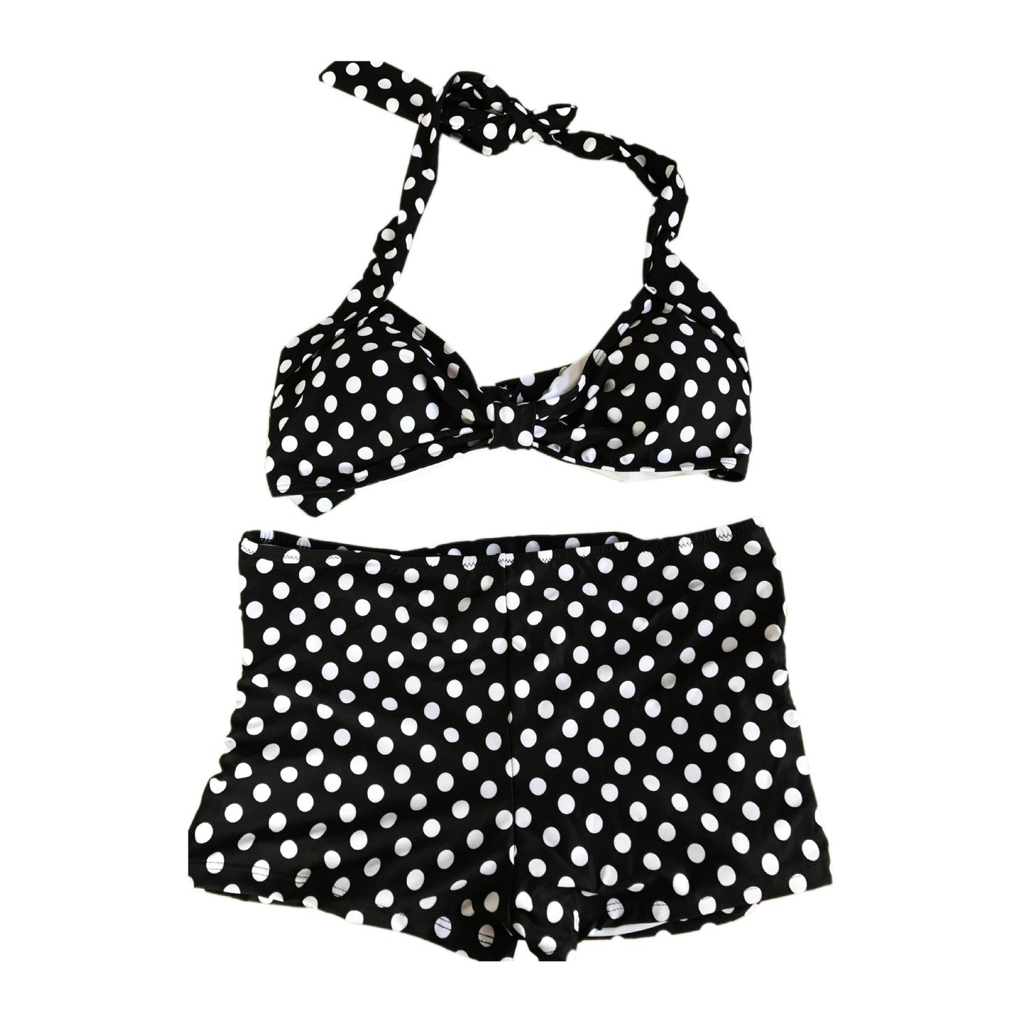 Damen Bikini-Set mit gepolstertem Oberteil und hochgeschnittenem Höschen Amawinc