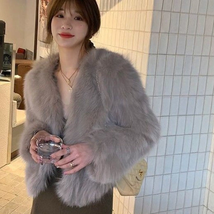 Amelia Veste Élégante pour Femme en Fausse Fourrure Soirée Glamour et Confortable