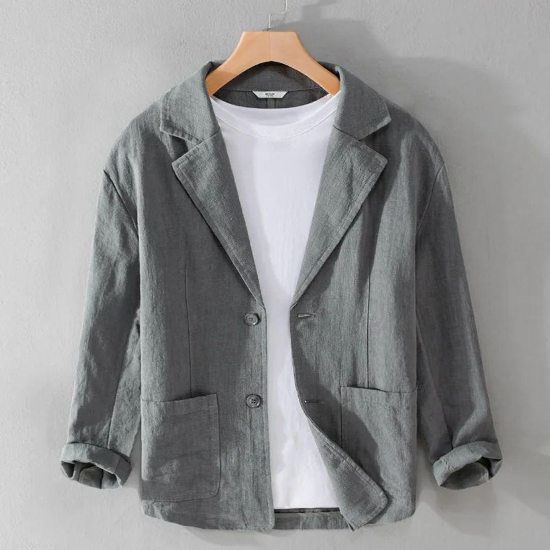 Jackson Veste En Lin Léger Avec Mélange Coton Lin Ultra Doux Teinte Unique Teintée Individuellement