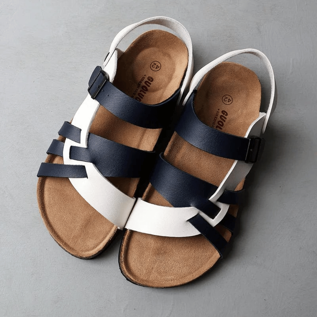 Reese Sandales Confortables Extérieures Avec Boucle Réglable Et Semelle Soutenante En Cuir