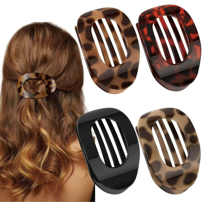 Lot De 4 Pinces Griffe Clova Minimaliste Pour Cheveux Épais Et Fin Conception Plate Et Maintien Fort
