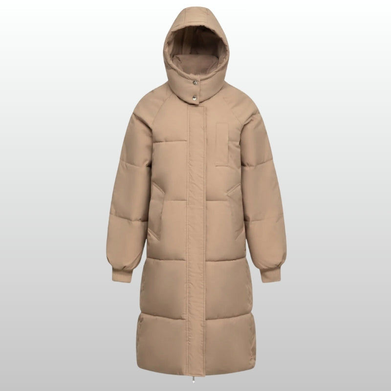 Doudoune Longue Imperméable Résistante À L Eau Poches Doublées De Polaire Coupe Flatteuse Confort Thermique