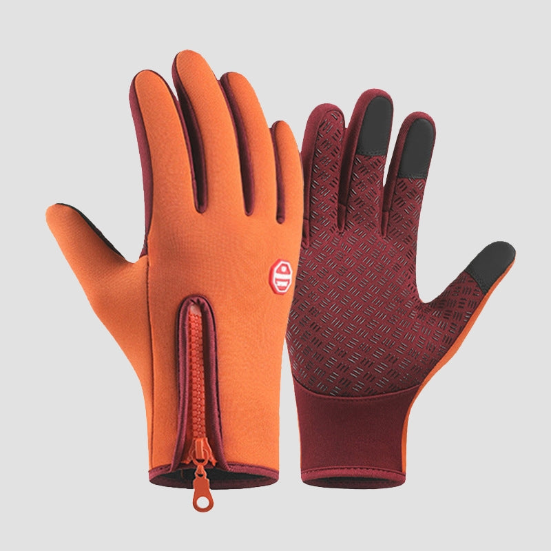 Gants D'Hiver Étanches Coupe Vent avec Grip Fort Compatible Écran Tactile Confortables et Dextérité Totale