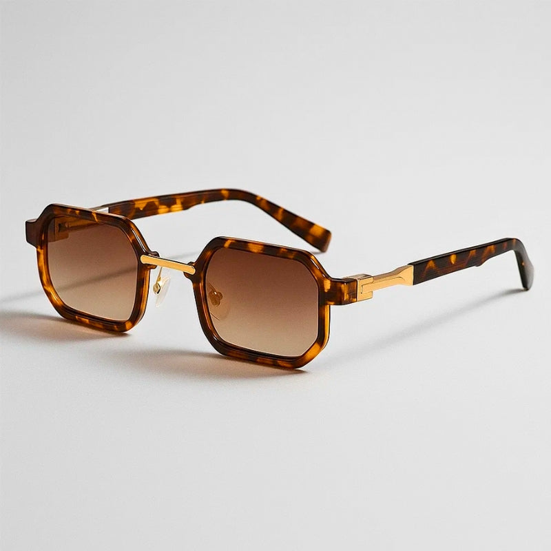 Maivor Lunettes De Soleil Design Carré En Acétate Et Métal Verres UV400 Clarté Supérieure