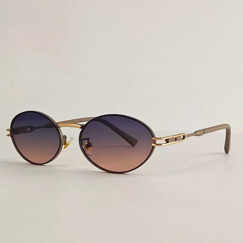 Lunettes de Soleil Danté Miro Punk Minimalistes Monture en Alliage Légère Verres Dégradés Protection UV Complète
