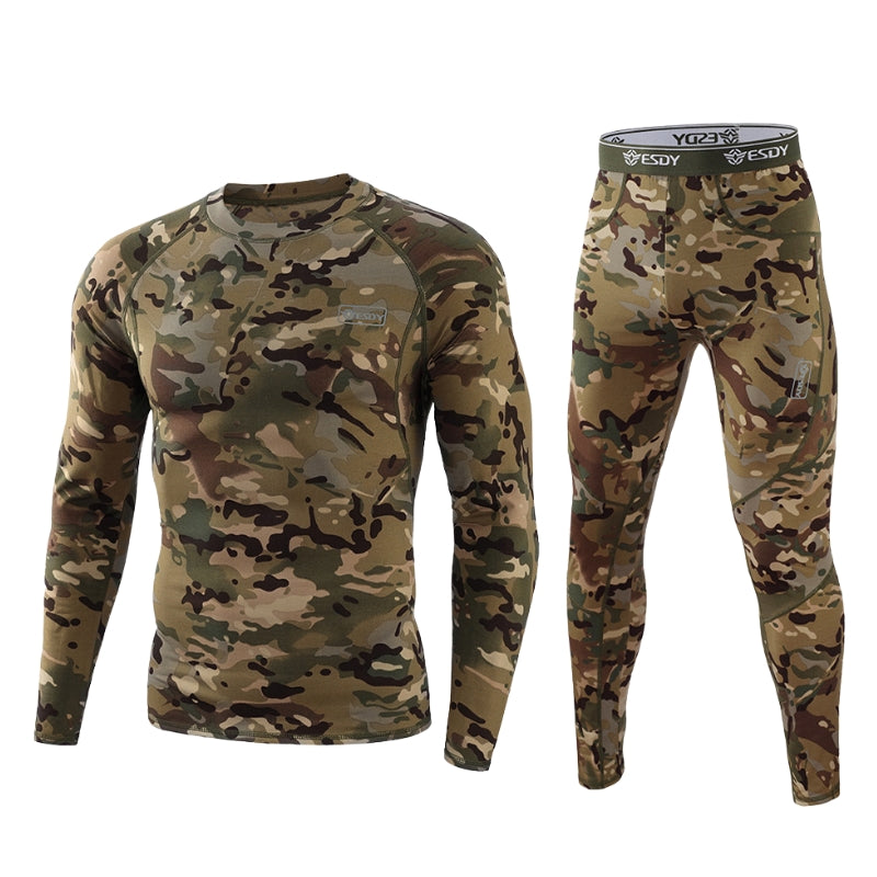 Ensemble Base Thermique Nordvail pour Homme Avec Doublure Dense et Technologie de Verrouillage de Chaleur