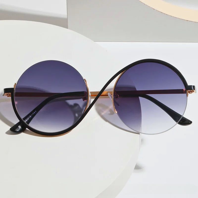 Dario Mare Lunettes De Soleil Courbées Avec Design Sans Pression Pour Un Confort Naturel Et Protection UV Totale