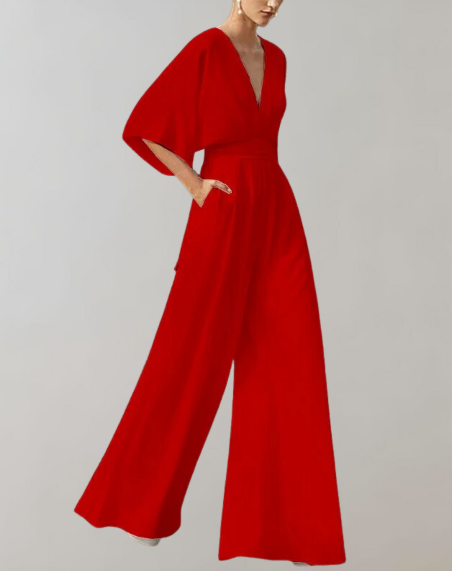 Yoko:  Lockerer Jumpsuit mit weitem Bein