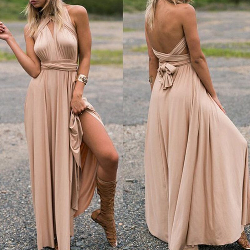 Vielseitiges, sexy Wickelkleid mit Trägern