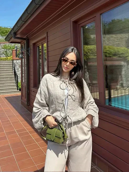 Edie Pullover mit Kordelzug