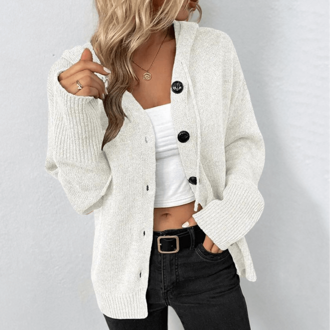 Dana Cardigan À Capuche D'Hiver Pour Femmes Confort Douillet Et Style Décontracté Chaud