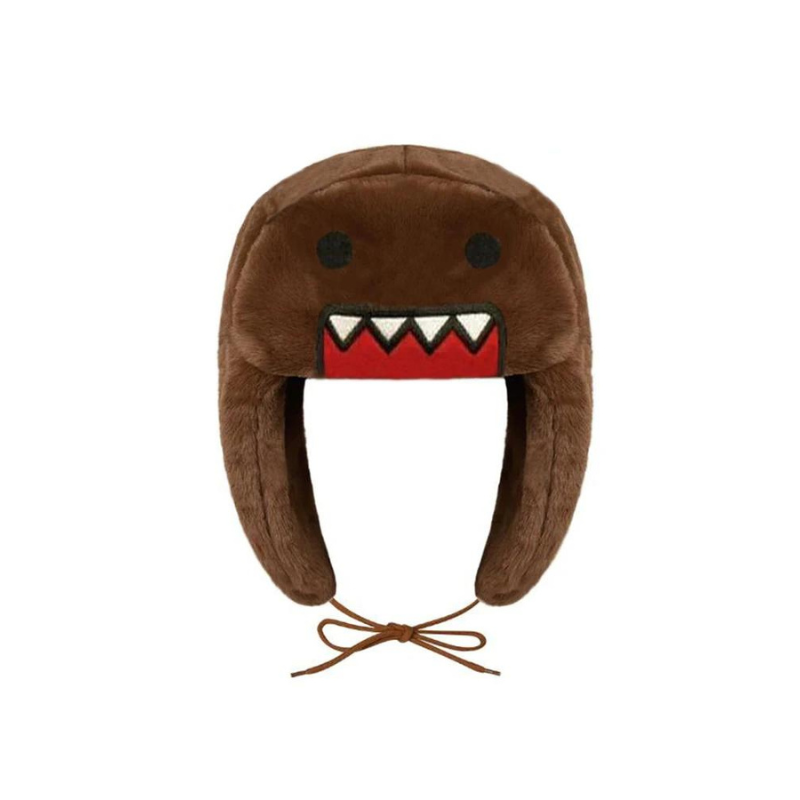 Chapeau Ushanka Peluche Unisexe Avec Rabats Ajustables Design Dessin Animé Léger Et Chaud Pour L'Hiver