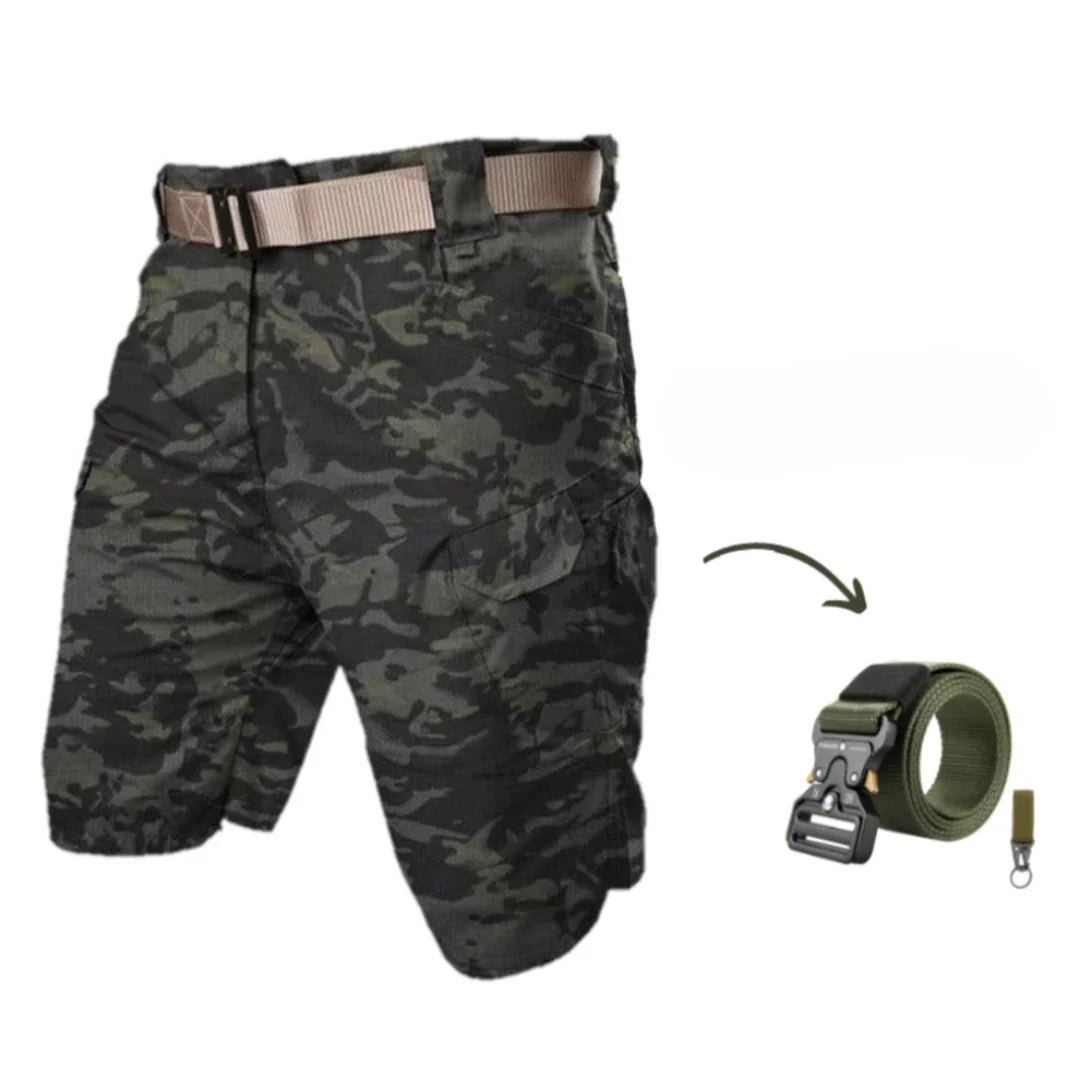 DAMIAN Cargo Shorts: 7 Pockets and Free Belt