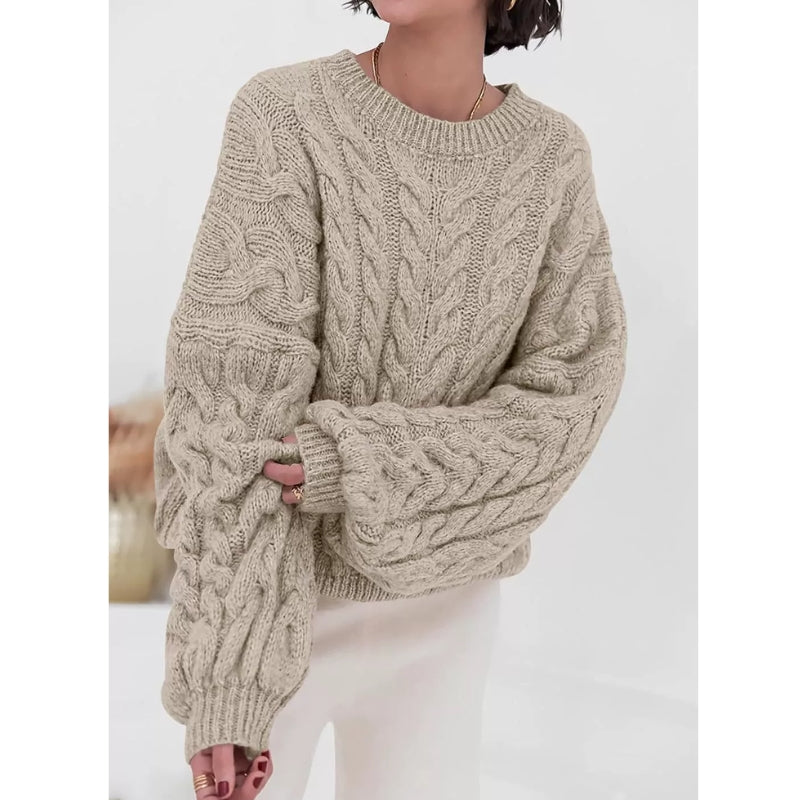 Cozora Pull Oversize En Maille Lourde Léger Sur Les Épaules Et Très Chaud Confortable Pour Automne