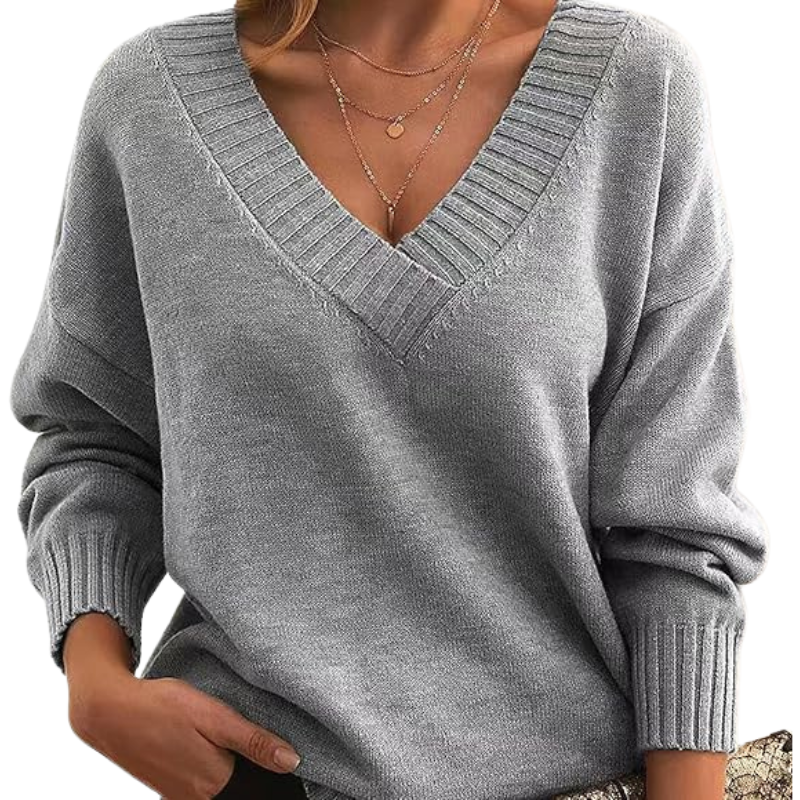 Jennifer Pull Encolure V Femme En Maille Douce Confort Chaleur Pour Automne Hiver Élégant