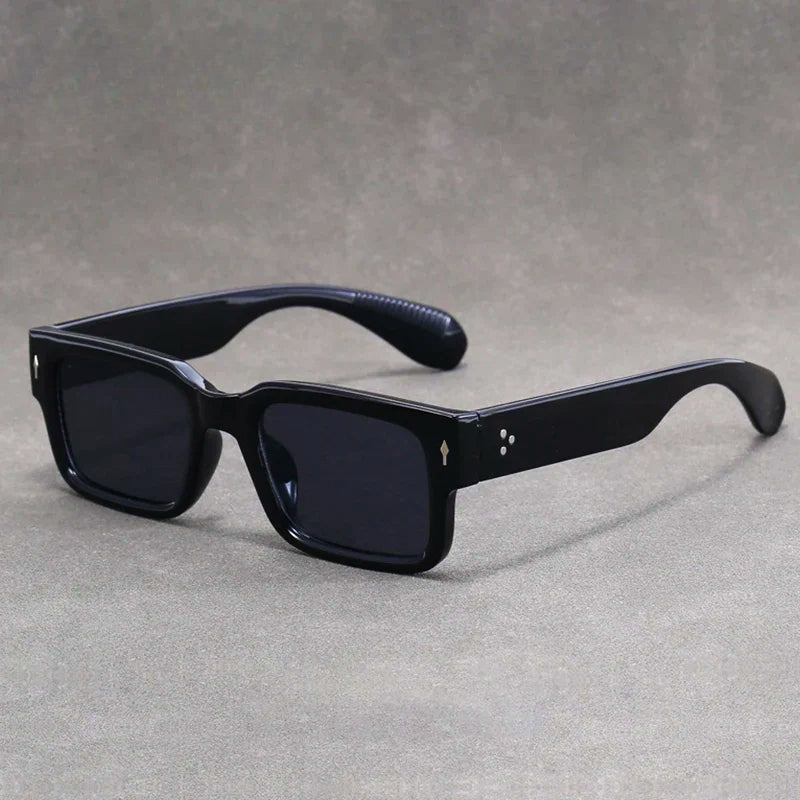 Lunettes de Soleil Rétro Alar Rectangulaires Protection Solaire Totale Lentilles Résistantes aux Rayures et aux Chocs