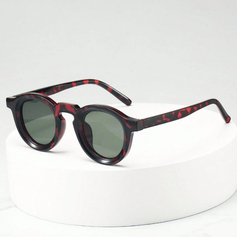 Lunettes Rétro Arvint En Acétate Haute Qualité Protection UV400 Silhouette Rond Sculptée Monture Durable