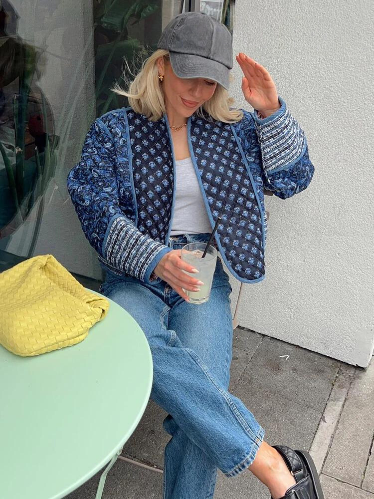 Damen-Patchwork-Jacke – Frühjahr/Sommer 2024 Trend