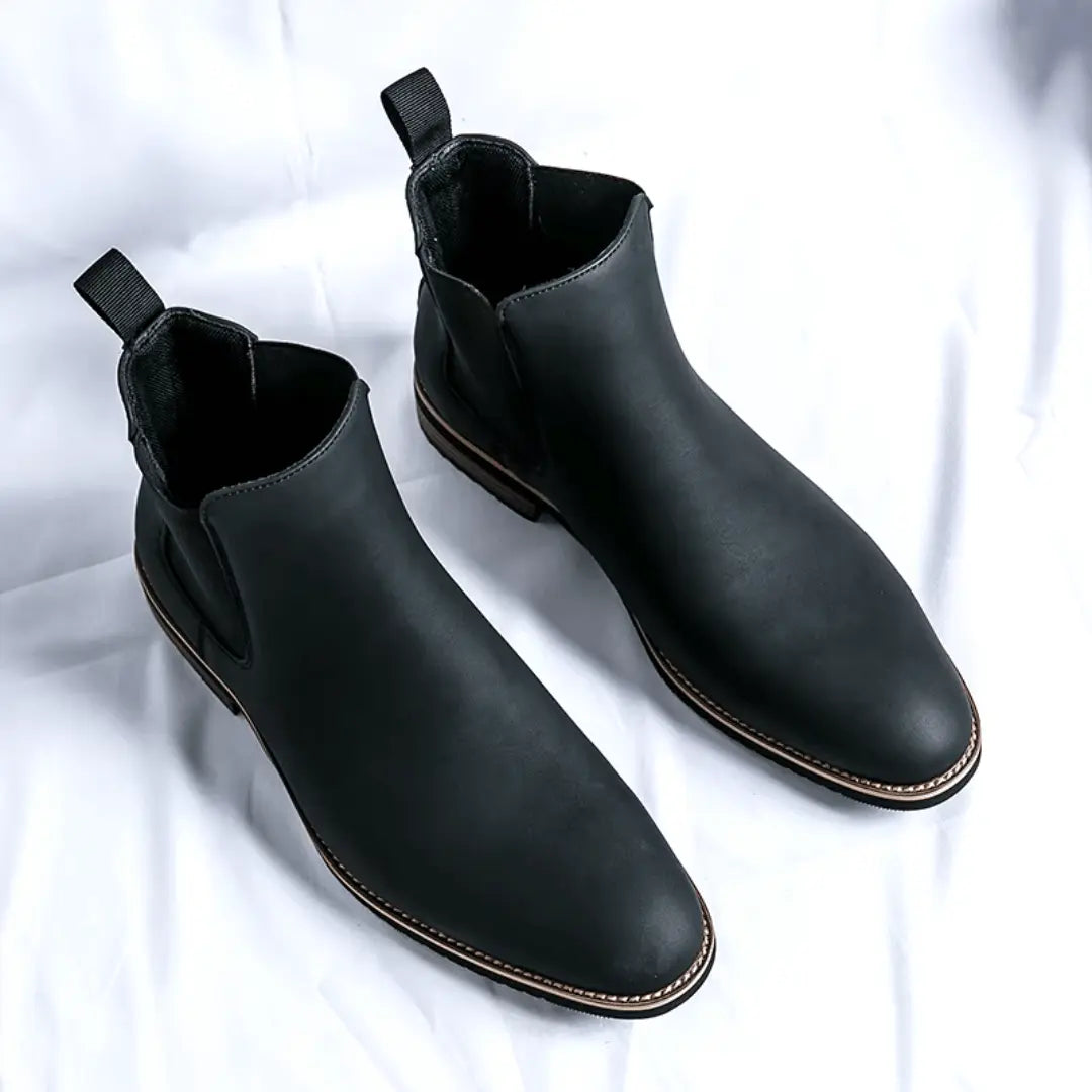 Gideon Bottes Chelsea En Cuir Véritable Confort Toute La Journée Pour Un Style Décontracté Et Élégant