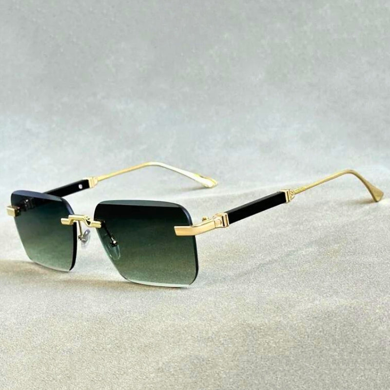 Lynox Lunettes de Soleil Sans Monture Vintage Anti Reflet UV400 Protection Totale