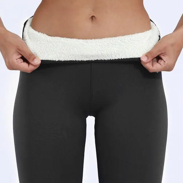 Amelia Leggings Thermiques Skinny Femme Taille Haute Pleine Longueur Confort Quotidien