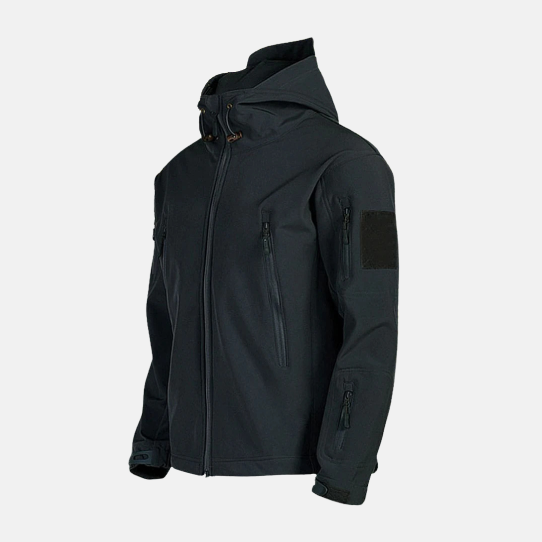 Veste Homme Amawinc En Mélange Stretch Avec Coupe Décontractée Col Montant Capuche Ajustable Pour Hiver