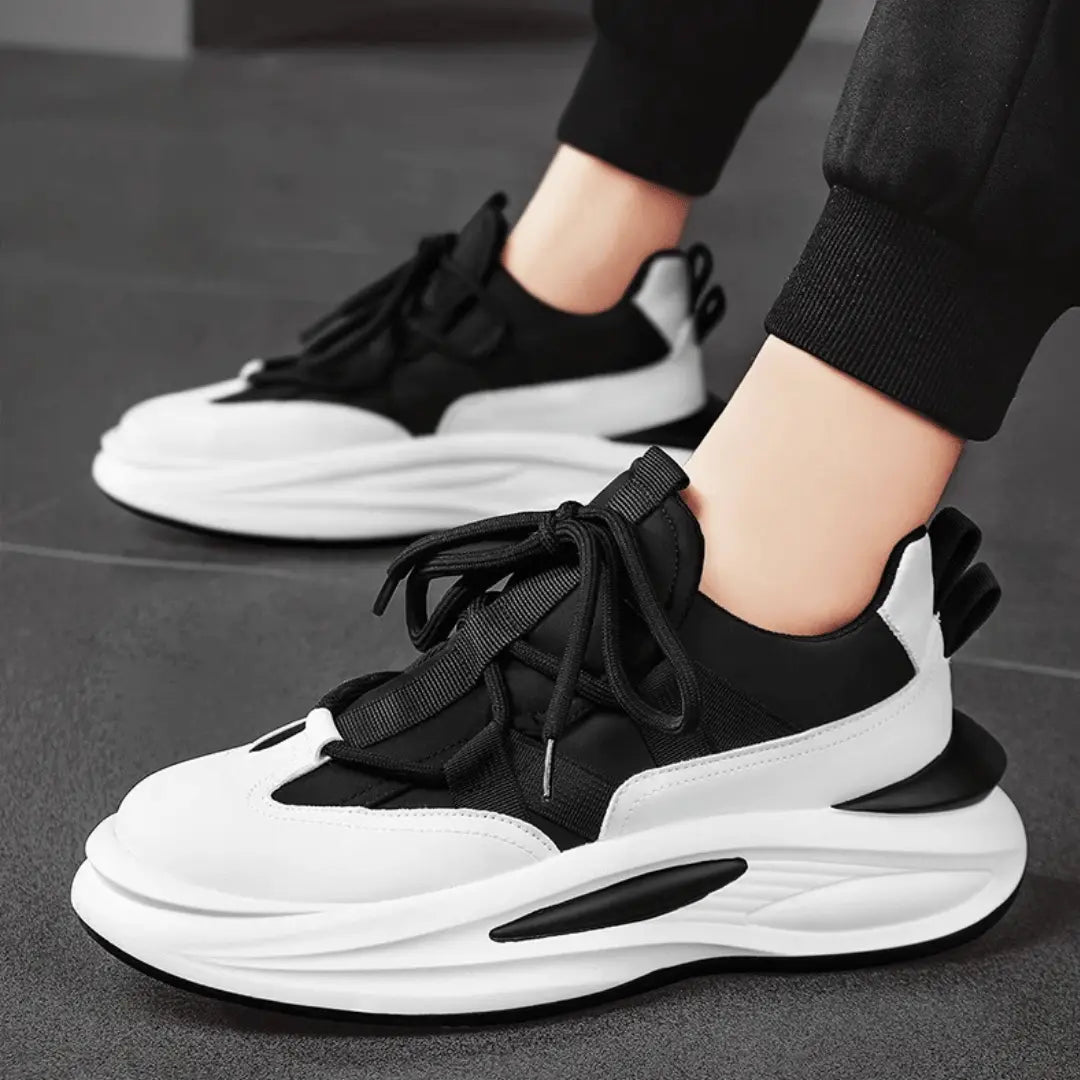 Baskets Prestige Enzo Ferrara Deux Tons Confortables Et Respirantes Fabriquées En Italie Luxe