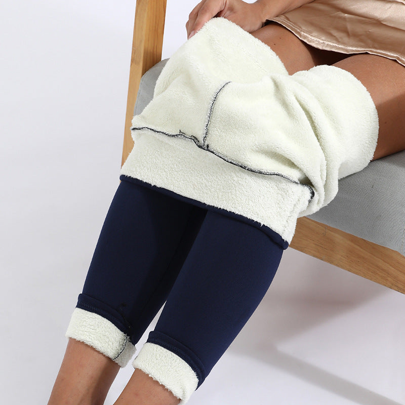 Leggings Femme En Maille Stretch Mélange Coupe Slim Pleine Longueur Confort Quotidien