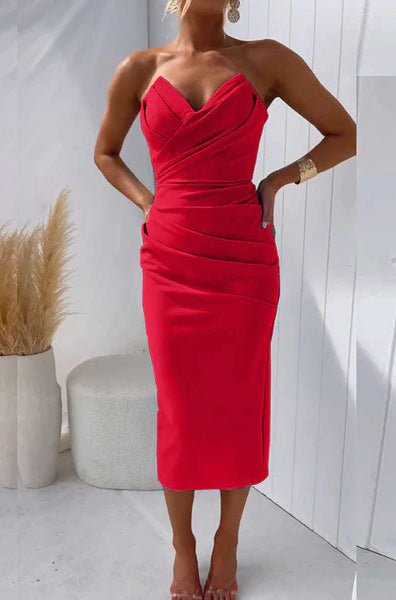 Damen-Sommerkleid von Fudus, ärmellos, mit Schlitz