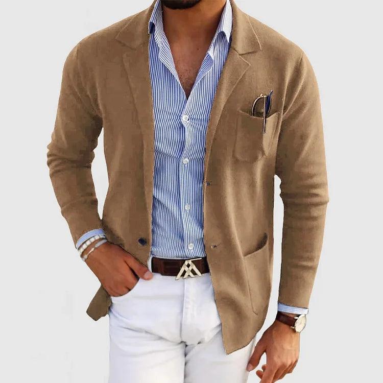 Veste Blazer Homme Jacob Amawinc Slim Fit Formelle Bleu Moderne Pour Affaires Et Tenue Formelle