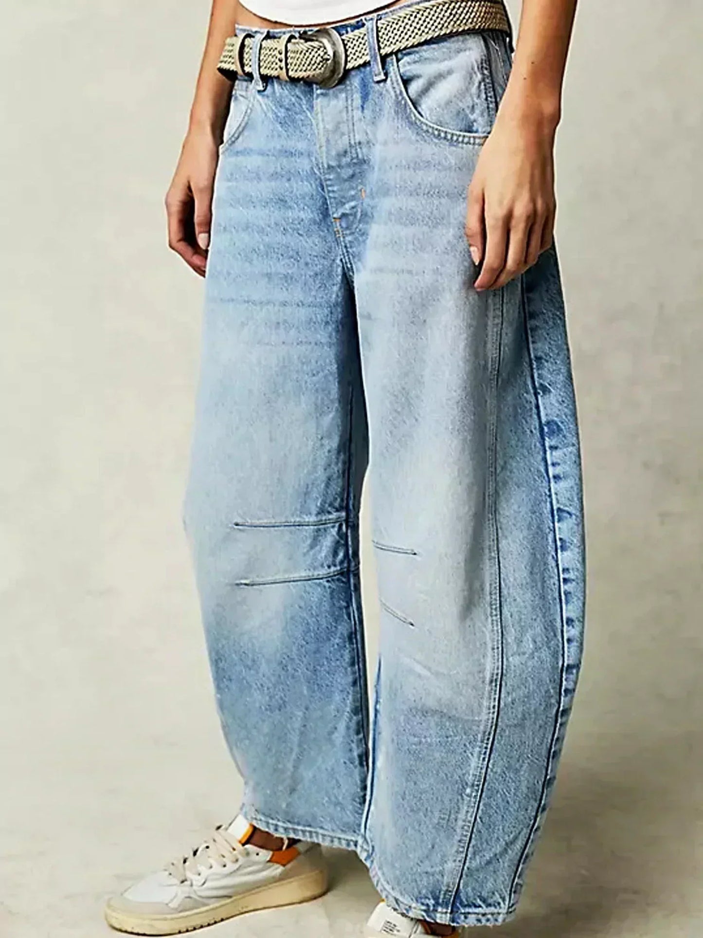 Elizabeth Jean Femme à Jambe Large Hiver Décontracté Imprimé Léopard Confort Style Quotidien