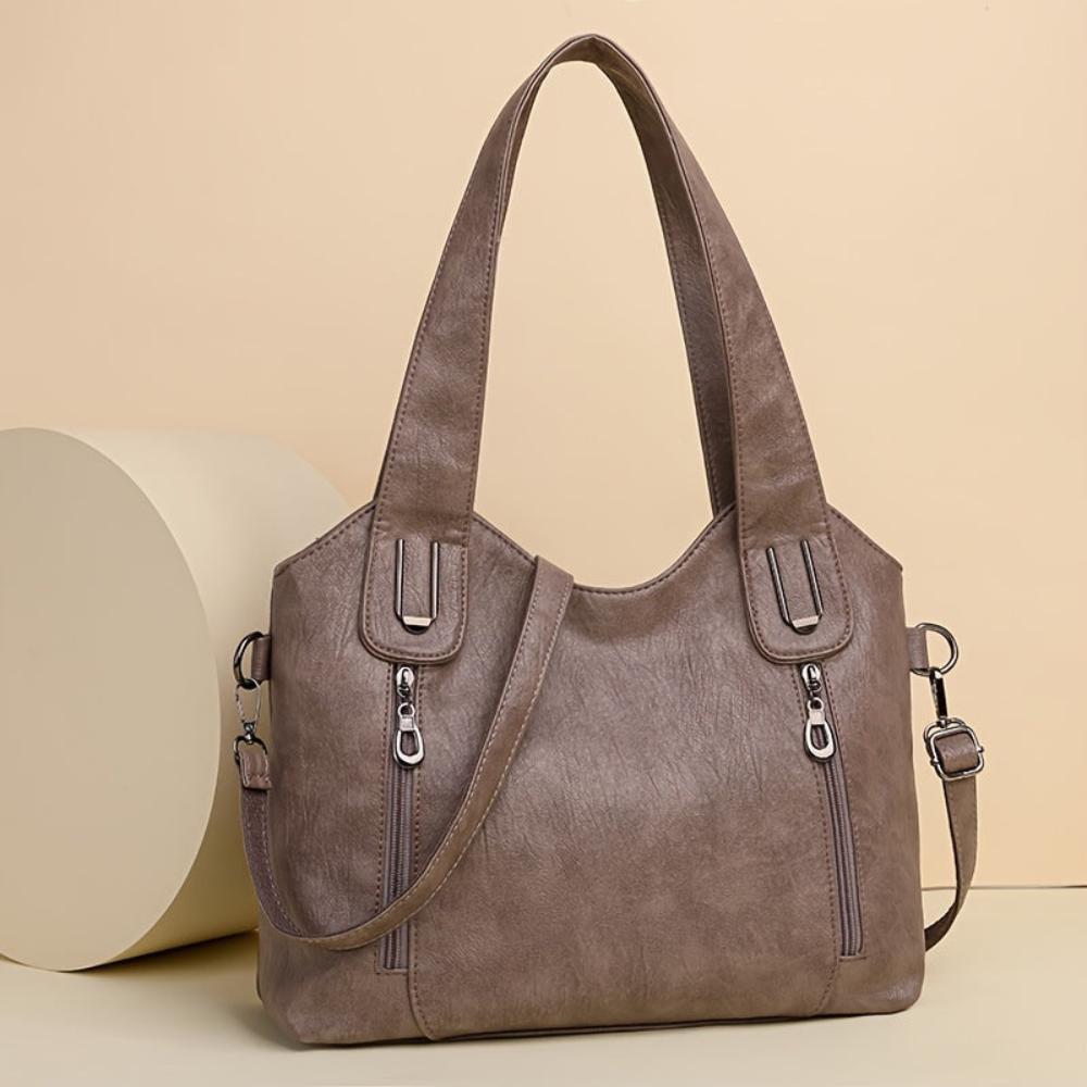 Sac Wendy Amawinc En Cuir Végétal Pour Toutes Les Saisons Design Structuré Et Poignées Doubles