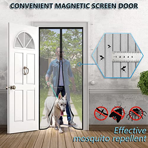 Fliegengitter Balkontür – Magnet-Mittelnaht im Detail