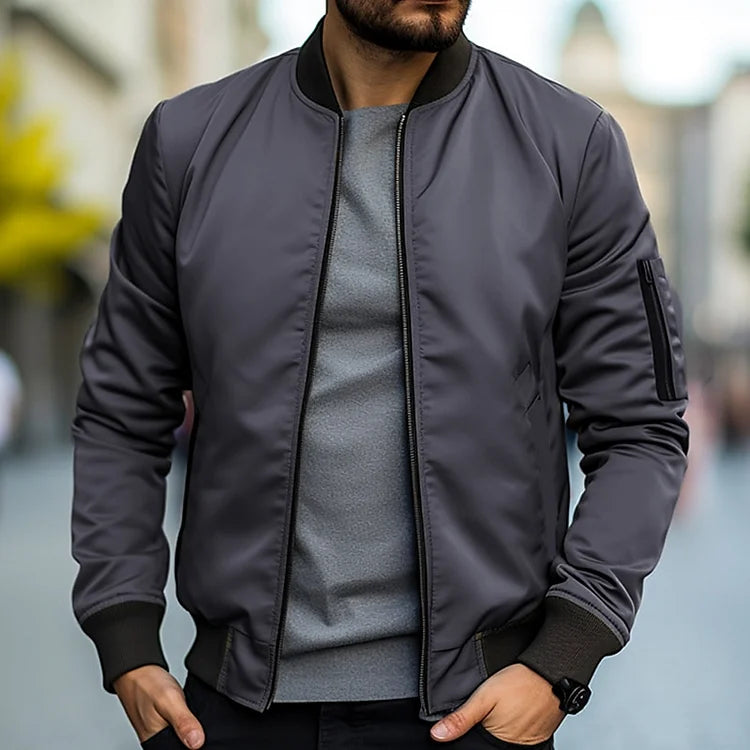 Slim Fit Men's Zip-Up Jacket