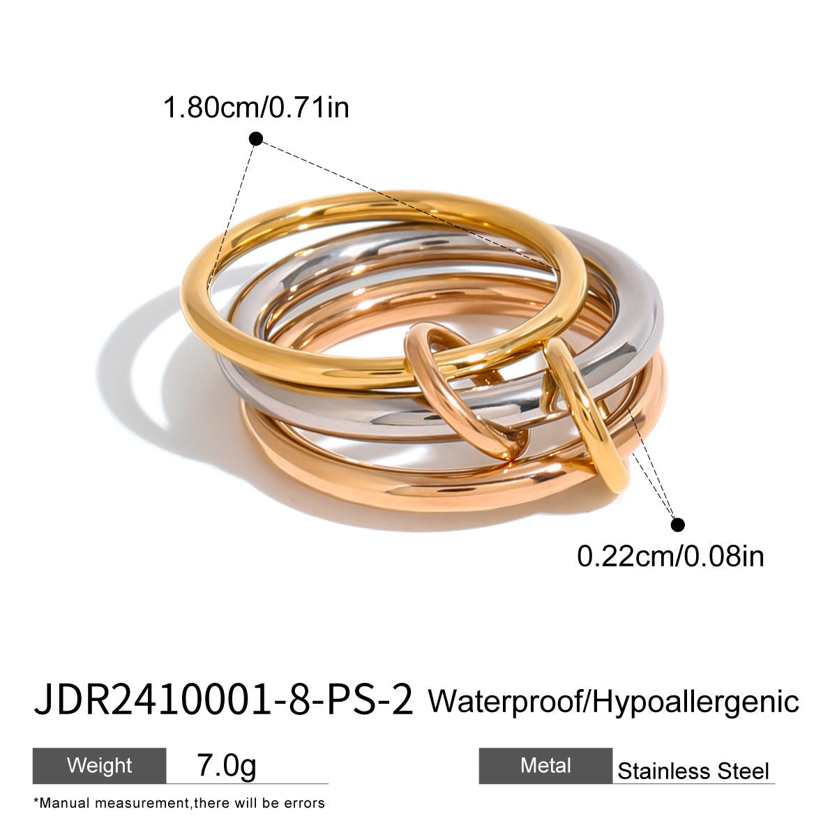 Fudus Twin Ring, Simple Steel Design
