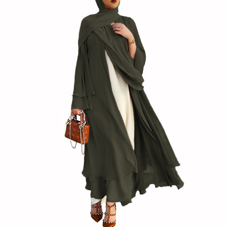 Modische, weiche Übergrößen-Abaya von Fudus