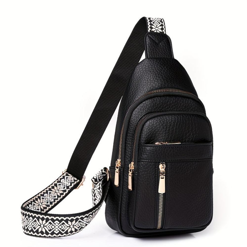 Élise Sac Bandoulière en Cuir Végan Élégant et Pratique pour Femme Active Compact et Spacieux