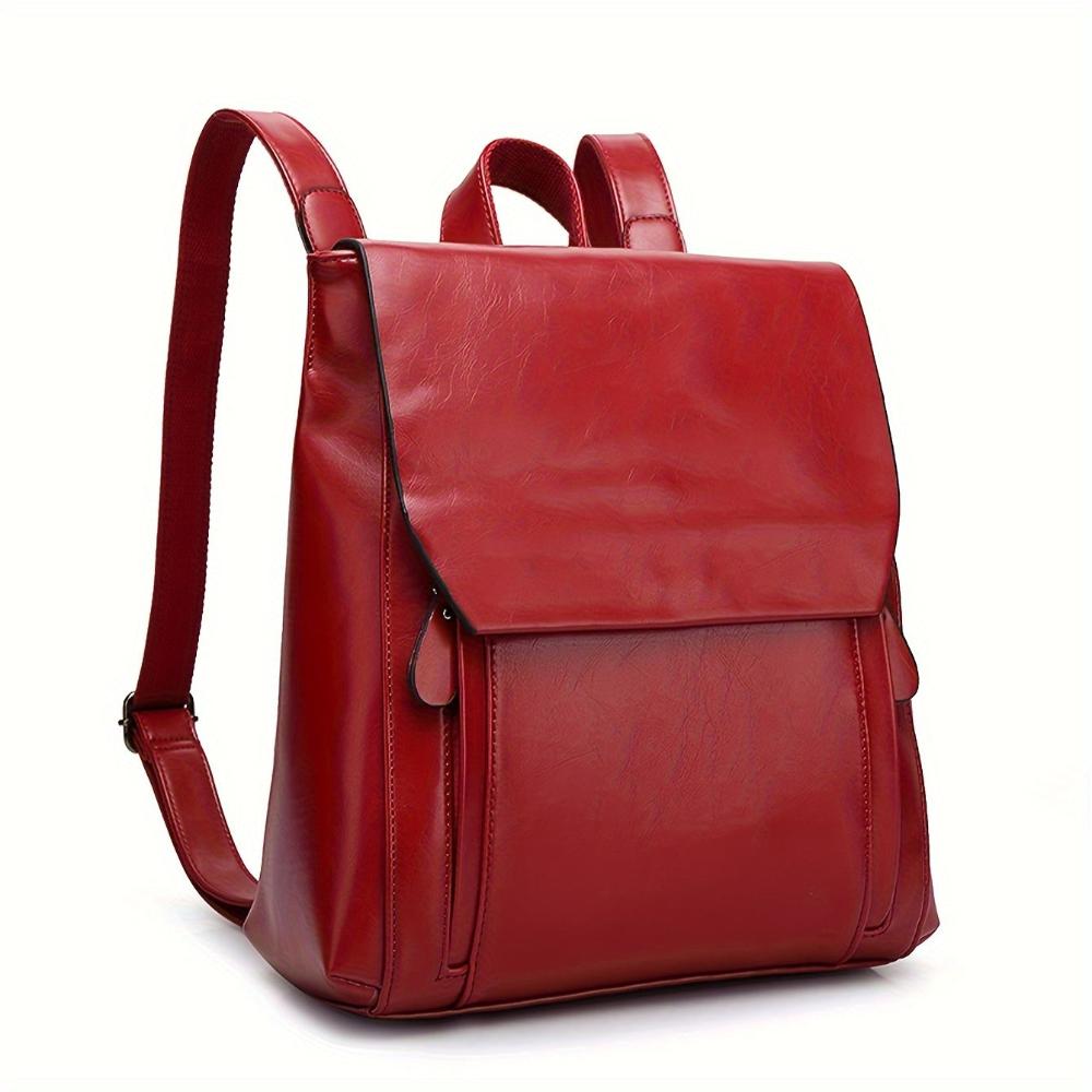 Sac À Dos Végan Emily Design Structuré Élégant Avec Bretelles Réglables Et Fermeture Par Rabat Pour Toutes Saisons