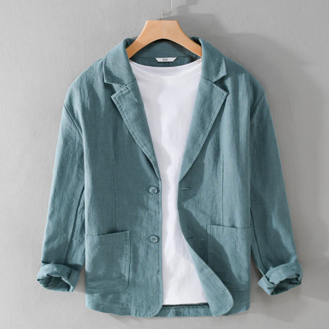 Jackson Veste En Lin Léger Avec Mélange Coton Lin Ultra Doux Teinte Unique Teintée Individuellement
