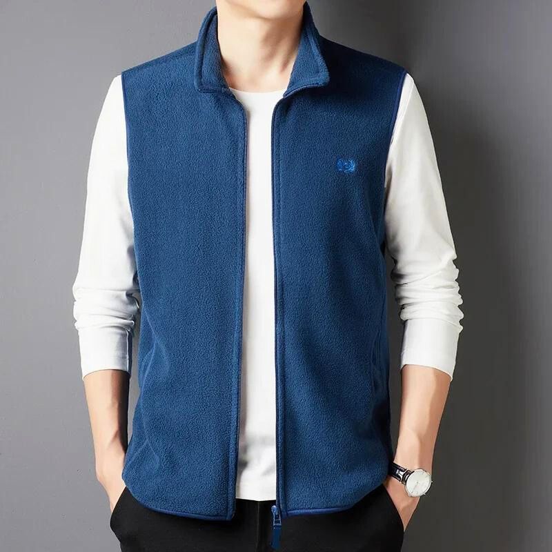Lafayette 1887 Gilet En Polaire Doux Léger Avec Col Montant Poches Avant Pratiques Lavable En Machine Séchage À Plat