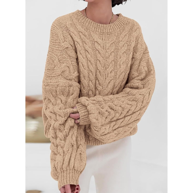 Cozora Pull Oversize En Maille Lourde Léger Sur Les Épaules Et Très Chaud Confortable Pour Automne