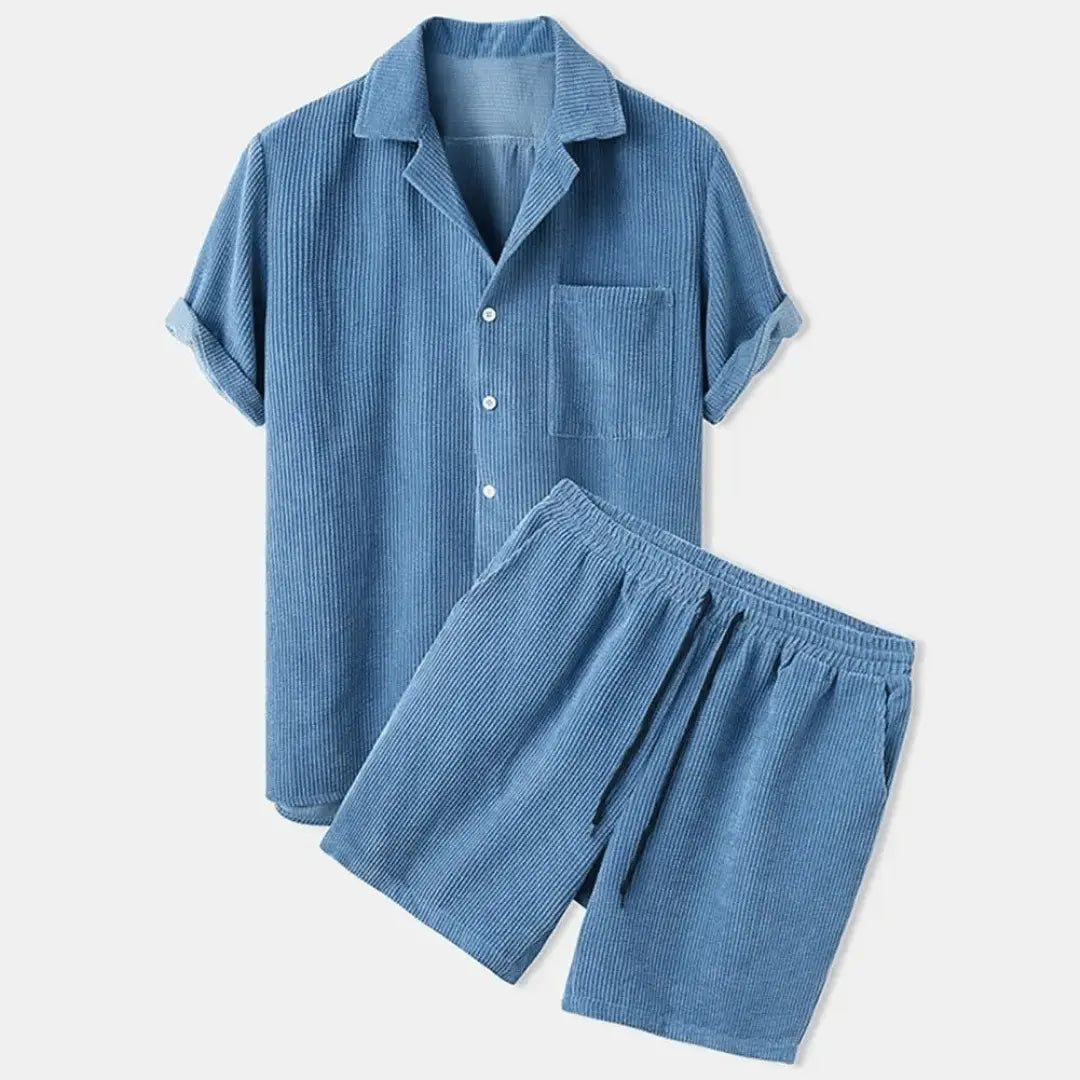 Ensemble Corduroy Retro Casual Pour Hommes Amawinc Édition Limitée Confort Premium Durable