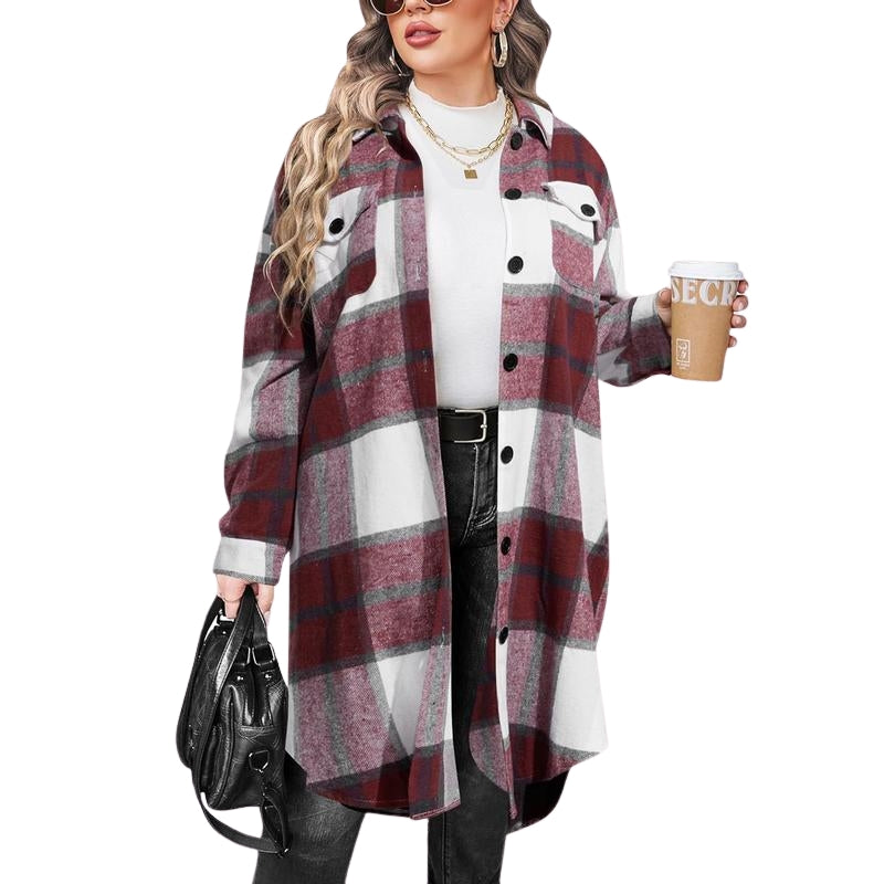 Chemise Flanelle À Carreaux Pour Taille Plus Chaude Légère Et Confortable Avec Coupe Décontractée Pour Le Port Quotidien