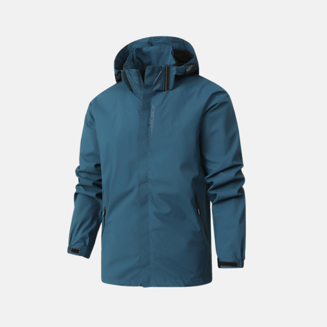 Veste Homme Amawinc Nordisk Flair Imperméable Coupe Régulière Capuche et Poignets Ajustables Fermeture Éclair