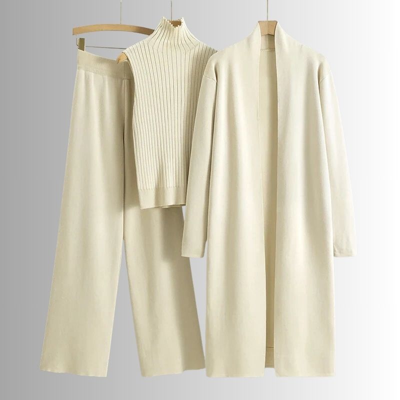 Oriven Tory Ensemble Trois Pièces Confort Doux Et Respirant Coupe Décontractée Pour Femme Moderne