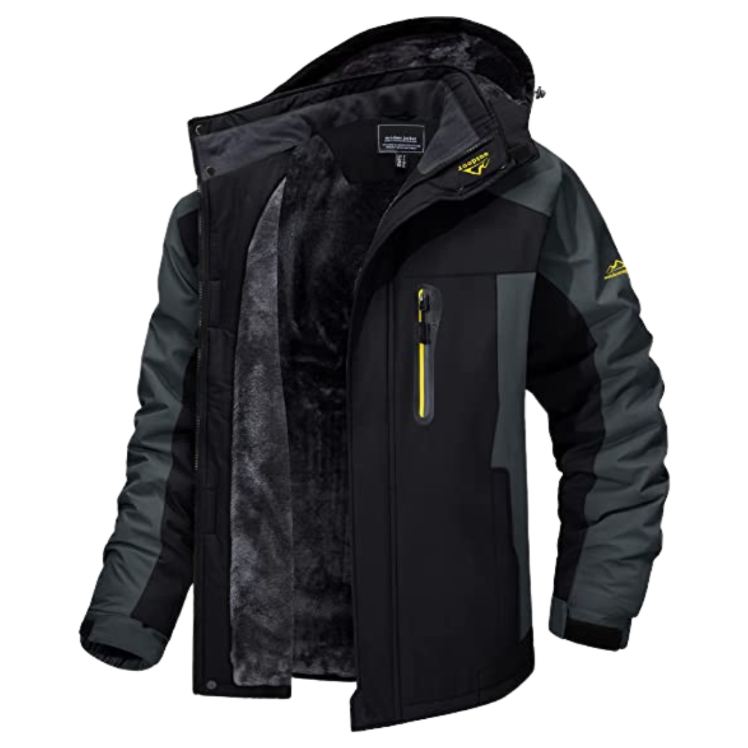Veste Hivernale Lourde Pour Homme Aiden Zip Up Amawinc Pour Aventure Extérieure Et Voyage