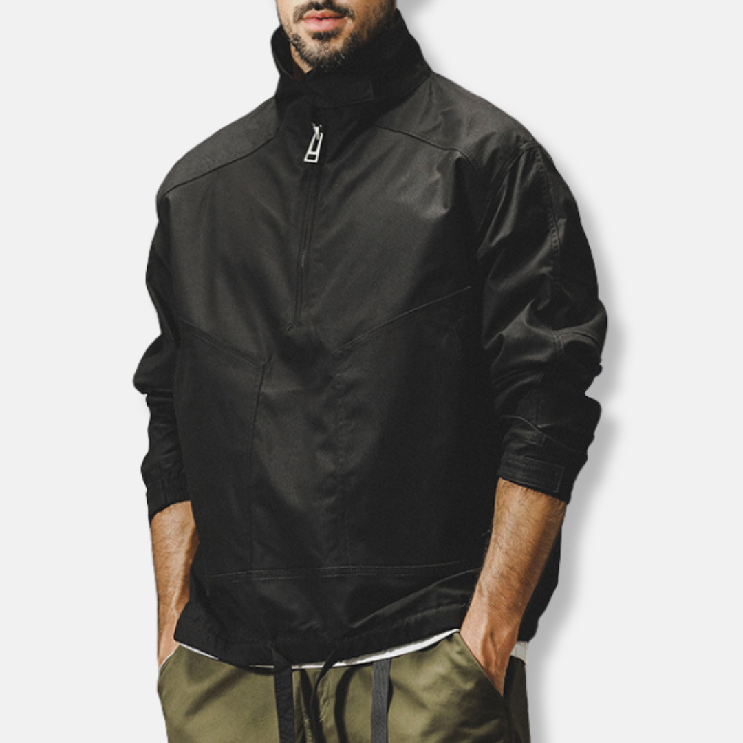 Veste Outdoor Homme Résistante Au Vent Et À L Eau Coupe Décontractée Avec Poignets Ajustables Pour Tous Les Temps